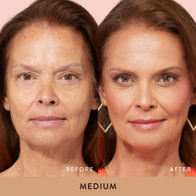 LAURA GELLER NEW YORK baked balance-n-glow medium swirl adapts to skin tone.