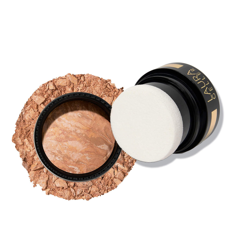 LAURA GELLER NEW YORK Baked Balance-n-Glow travel-size foundation with pearl for natural glow