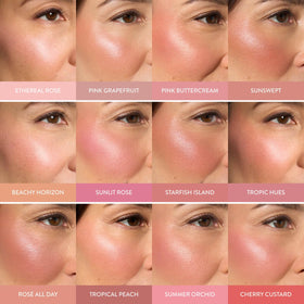 LAURA GELLER NEW YORK Buildable color swatch demonstrating layering effect.