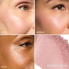 LAURA GELLER NEW YORK Ethereal Rose swirl closeup reveals creamy marble texture