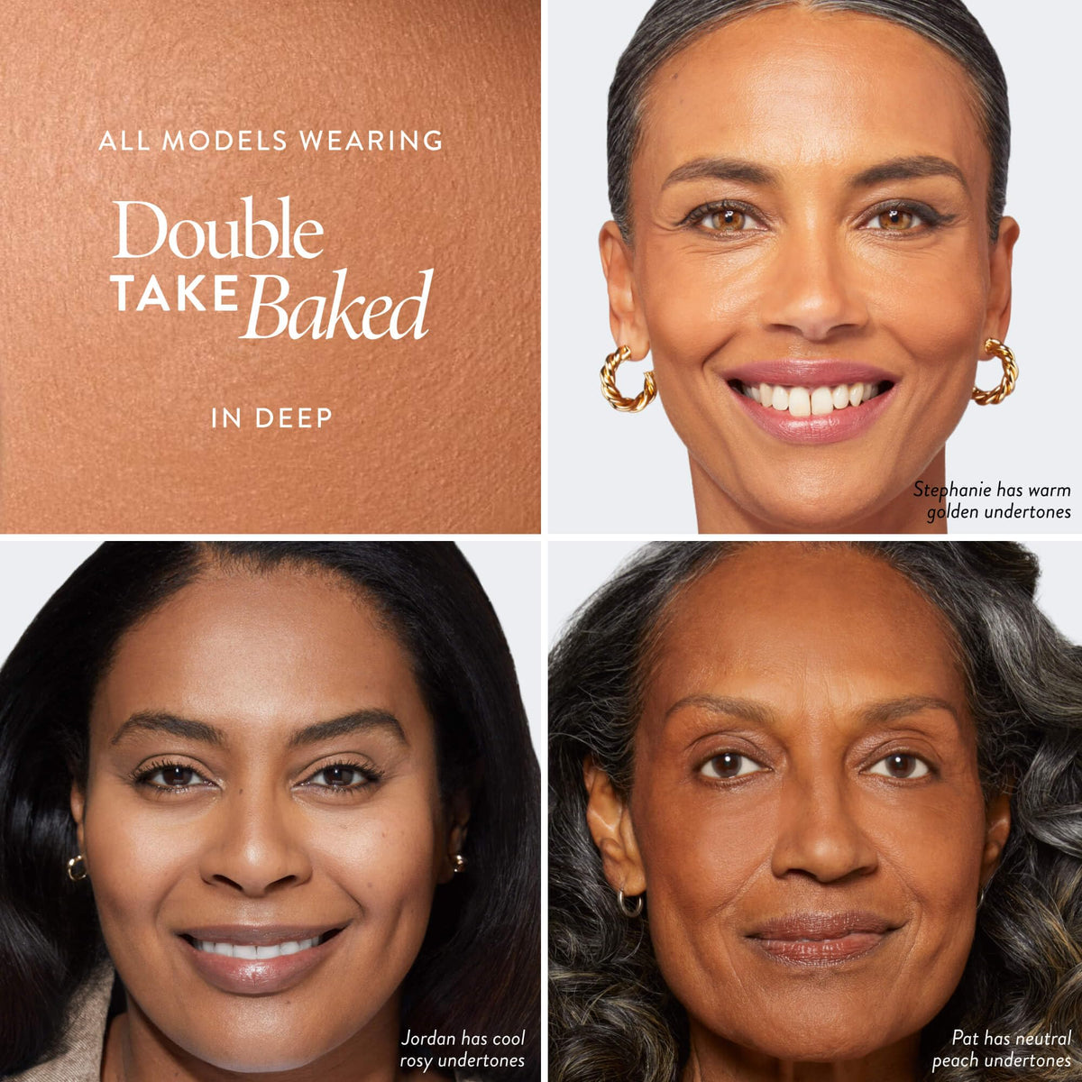 LAURA GELLER NEW YORK baked double take dual sponge applicator shows convenient dry application.