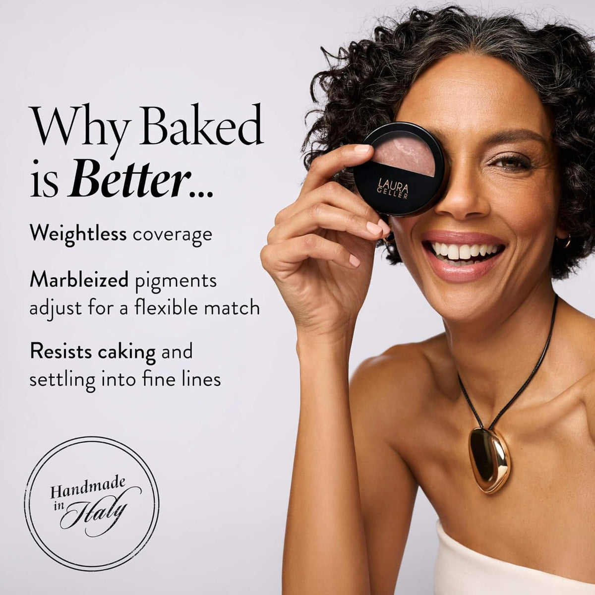 LAURA GELLER NEW YORK balance-n-brighten Toffee blended on skin for seamless finish