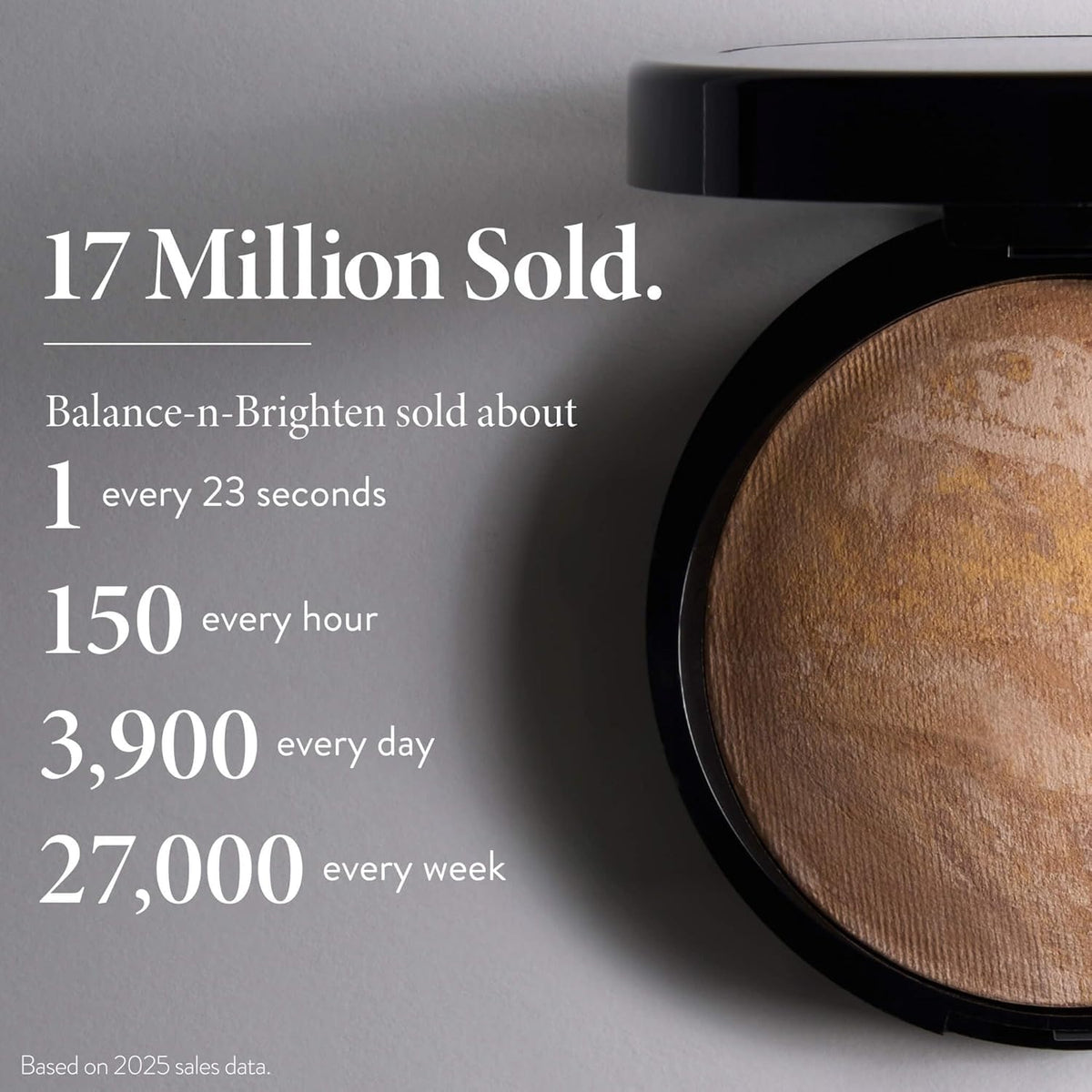 LAURA GELLER NEW YORK balance-n-brighten Toffee compact open reveals texture