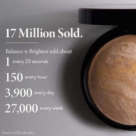 LAURA GELLER NEW YORK balance-n-brighten Toffee compact open reveals texture