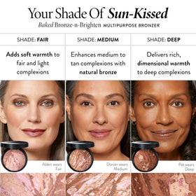 LAURA GELLER NEW YORK Multifunction bronzer can contour, shade eyes, and enrich brows.
