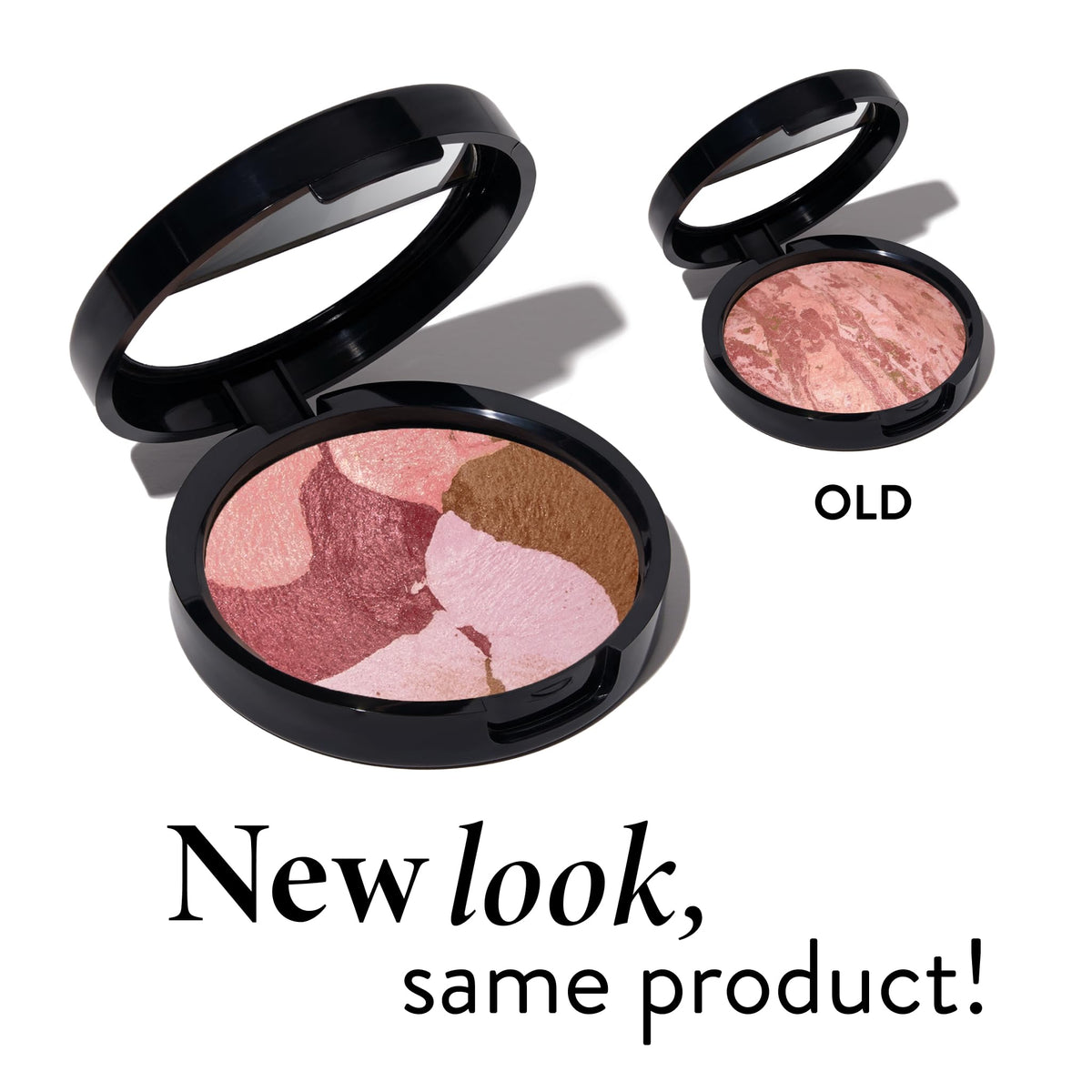 LAURA GELLER NEW YORK bronzer blush duo swatches on skin for quick all-in-one color.