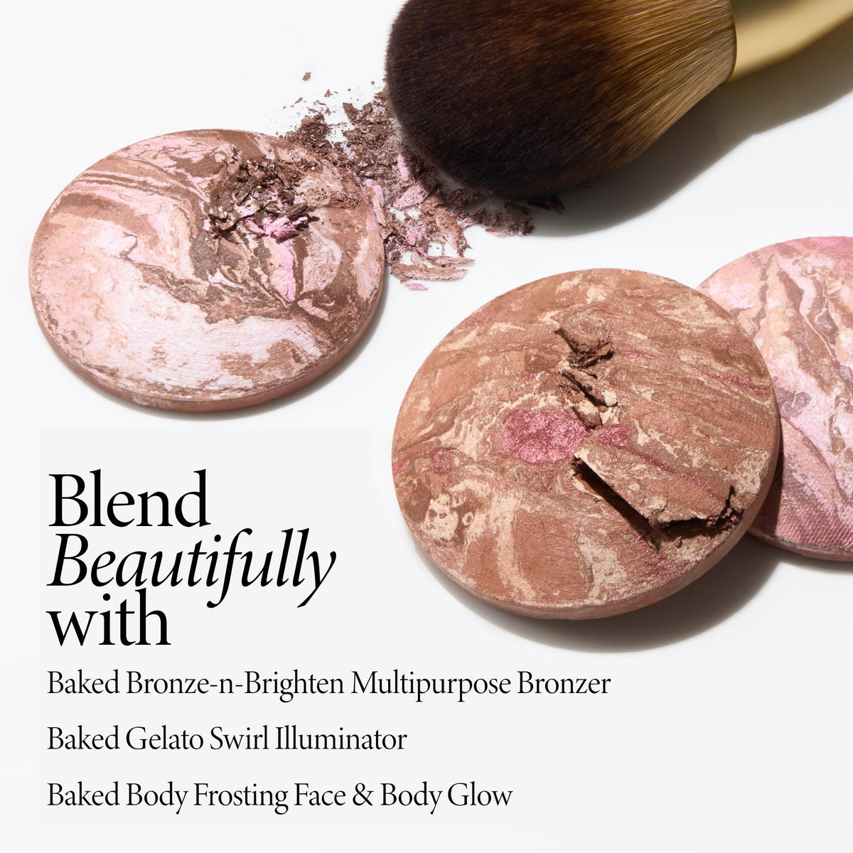 Laura Geller New York Bronzer Brush used for precise contour and all-over warmth.