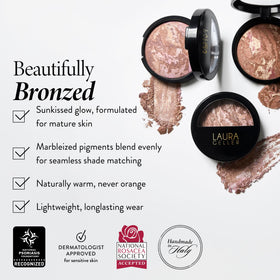 LAURA GELLER NEW YORK Natural finish bronzer enhances everyday warmth.