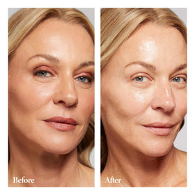 Laura Geller New York Cold Cream Cleanser texture close-up shows rich cream.