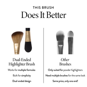 LAURA GELLER NEW YORK double-ended brush delivers versatile glow options