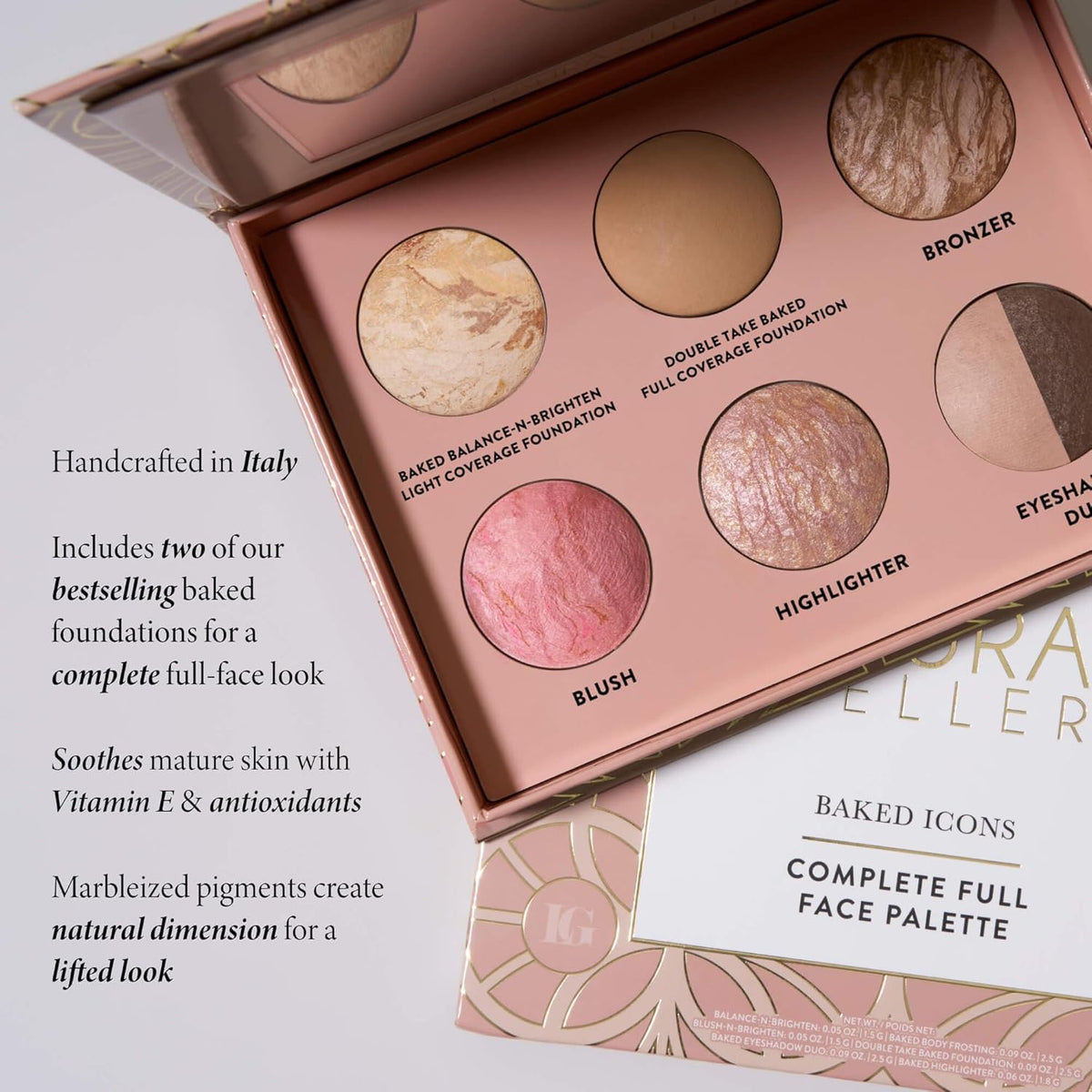 Laura Geller New York Double Take foundation swatch for medium to full coverage.