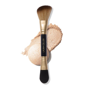LAURA GELLER NEW YORK dual-ended highlighter brush paddle for precise glow application