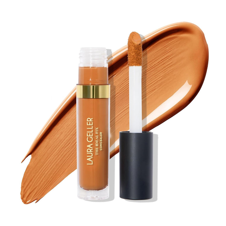 LAURA GELLER NEW YORK Ideal Fix concealer bottle demonstrates long-lasting, crease-free coverage.