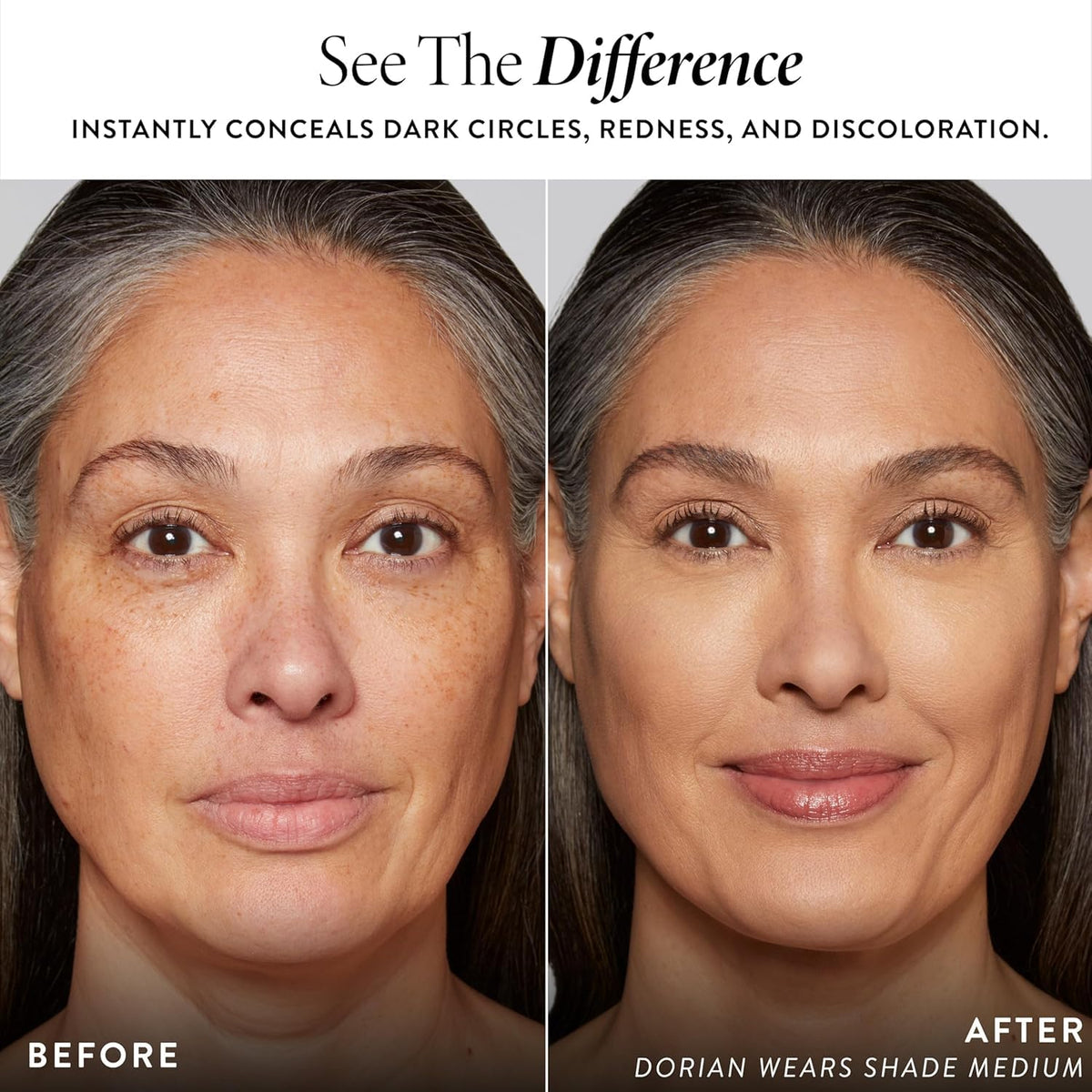 LAURA GELLER NEW YORK Ideal Fix Deep 07 applicator close-up for precise, crease-free correction.