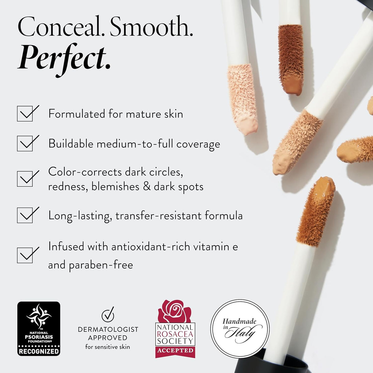 LAURA GELLER NEW YORK Ideal Fix texture closeup highlights a creamy, blendable formula.