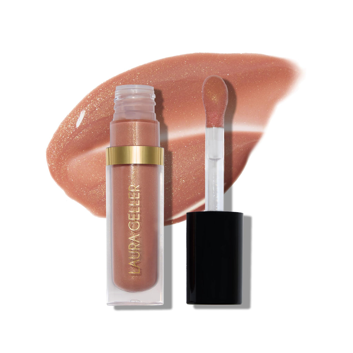 Laura Geller Jelly Balm Mocha Me Crazy jar for hydrating lips with a glossy finish.
