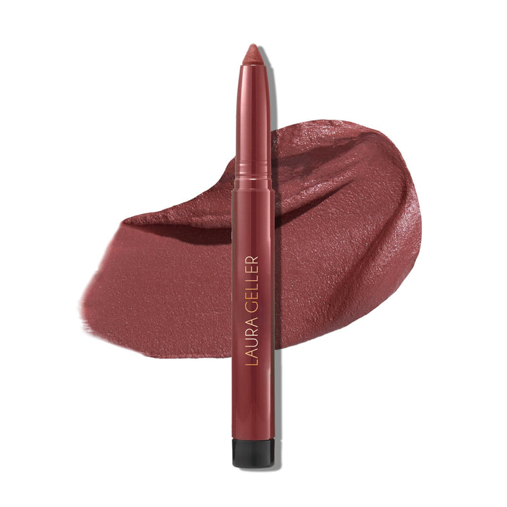 LAURA GELLER NEW YORK Kajal Longwear Matte Lip Color Mulberry product shot showcases rich pigment and matte finish
