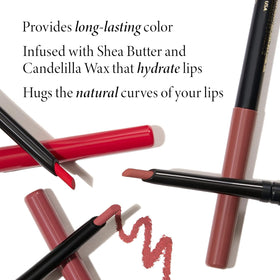 Laura Geller New York Modern Classic Lip Liner Ritzy Red application swatch on skin