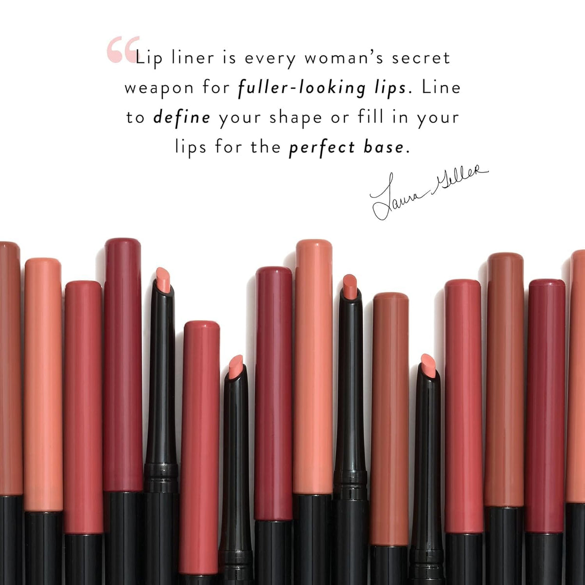 Laura Geller New York Modern Classic Lip Liner Ritzy Red candelilla wax conditioning