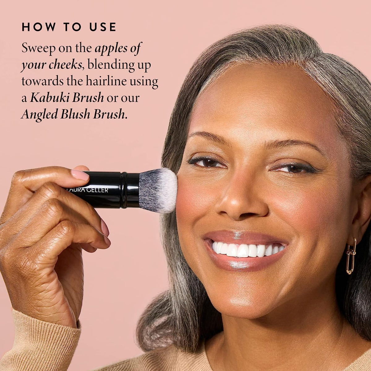 LAURA GELLER NEW YORK sculpted contour effect adds definition with a soft glow