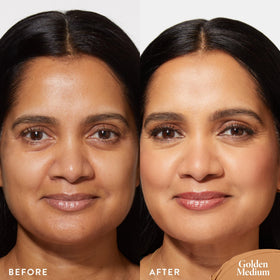 LAURA GELLER NEW YORK Golden Medium swatches showing warm undertones