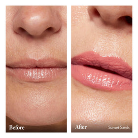 LAURA GELLER NEW YORK Shine-n-Shield lip balm close-up texture for smooth application.