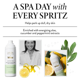 Spackle Mist Boost setting spray applied over makeup for lasting wear