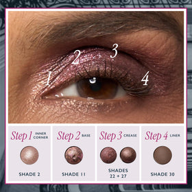 Laura Geller New York matte and shimmer mix offers versatile day-to-night options.
