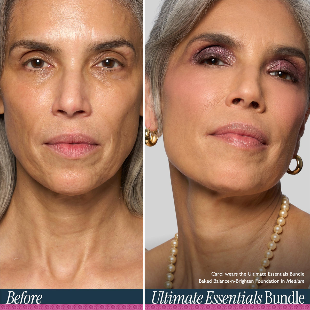 Laura Geller New York pans closeup shows silky baked texture and lasting finish.