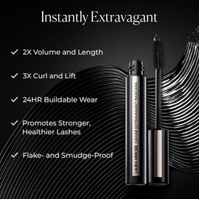 Laura Mercier Caviar Extravagant Mascara application at lash base to start curl
