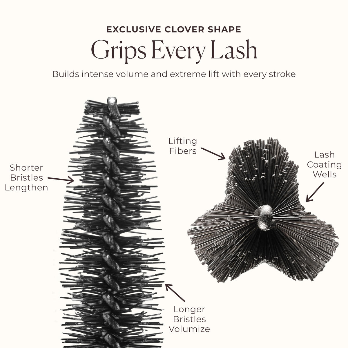 Laura Mercier Caviar Extravagant Mascara layered coat for dramatic volume