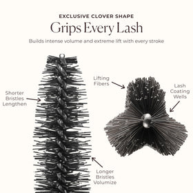 Laura Mercier Caviar Extravagant Mascara layered coat for dramatic volume