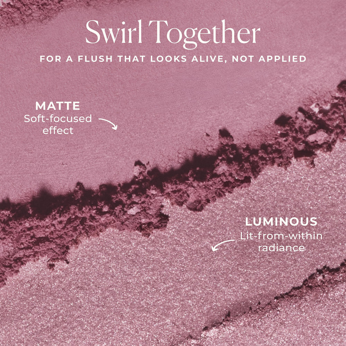 Laura Mercier Blush Color Infusion Duo bare-skin application shows seamless finish.