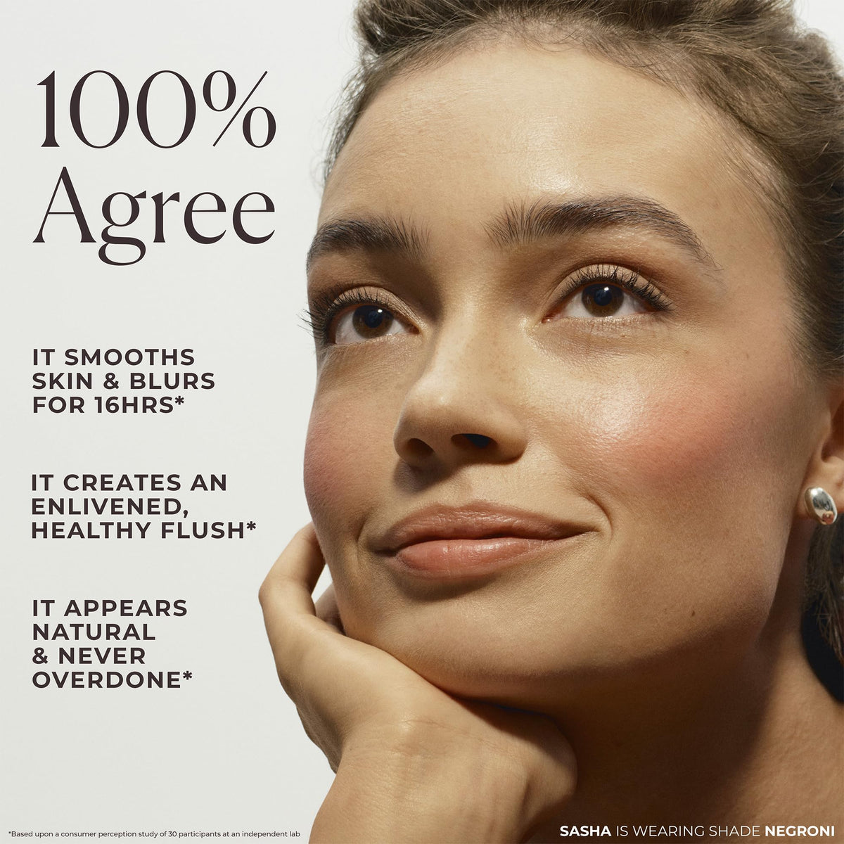 Laura Mercier Blush Color Infusion Duo over foundation for natural layering.