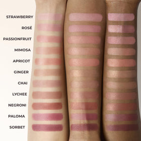 Laura Mercier Blush Color Infusion Duo luminous shade swatch adds soft glow.