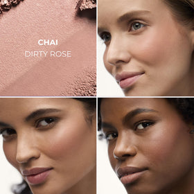 Laura Mercier Blush Color Infusion Duo matte shade swatch for natural warmth.