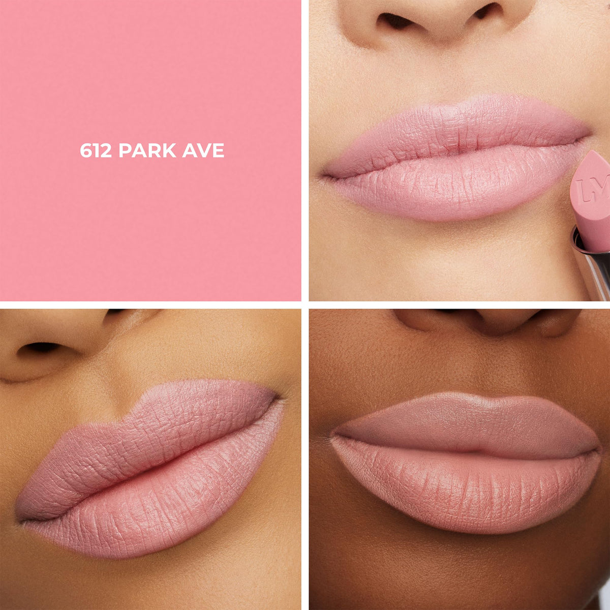 Applying Laura Mercier Caviar Hydra Crème Lipstick for smooth, full-coverage color.