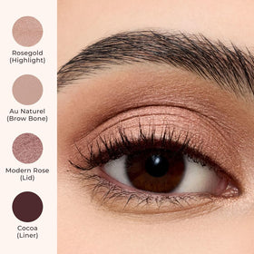 Laura Mercier Caviar Stick 24hr wear closeup highlights lasting pigment without creasing.