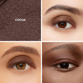 Laura Mercier Caviar Stick Cocoa swatch on arm shows rich shimmer and buildable color