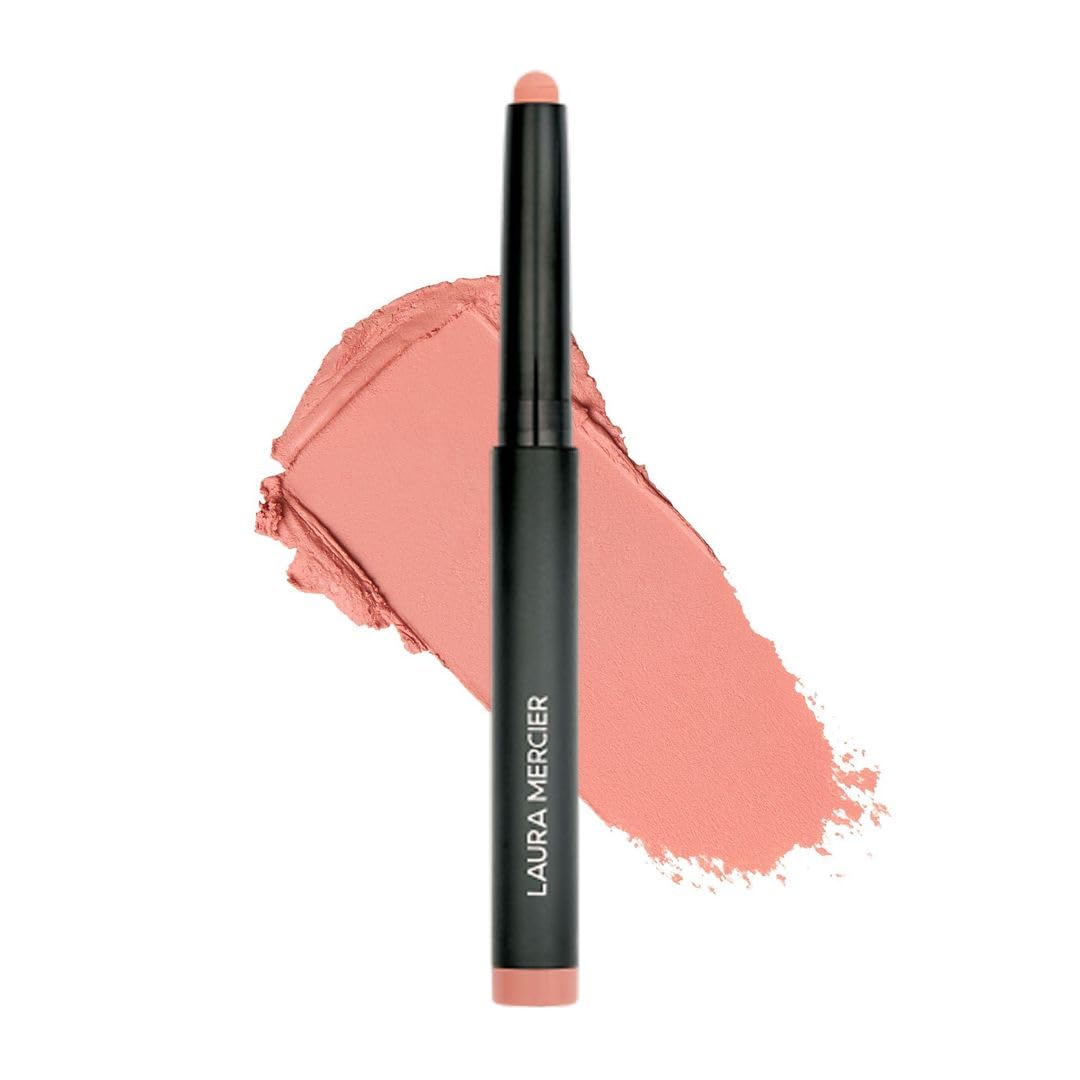 Laura Mercier Caviar Stick Peach swatch shows rich, blendable color for easy daily looks