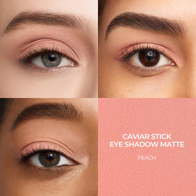 Laura Mercier Caviar Stick Peach tip swatch demonstrates long-wear performance