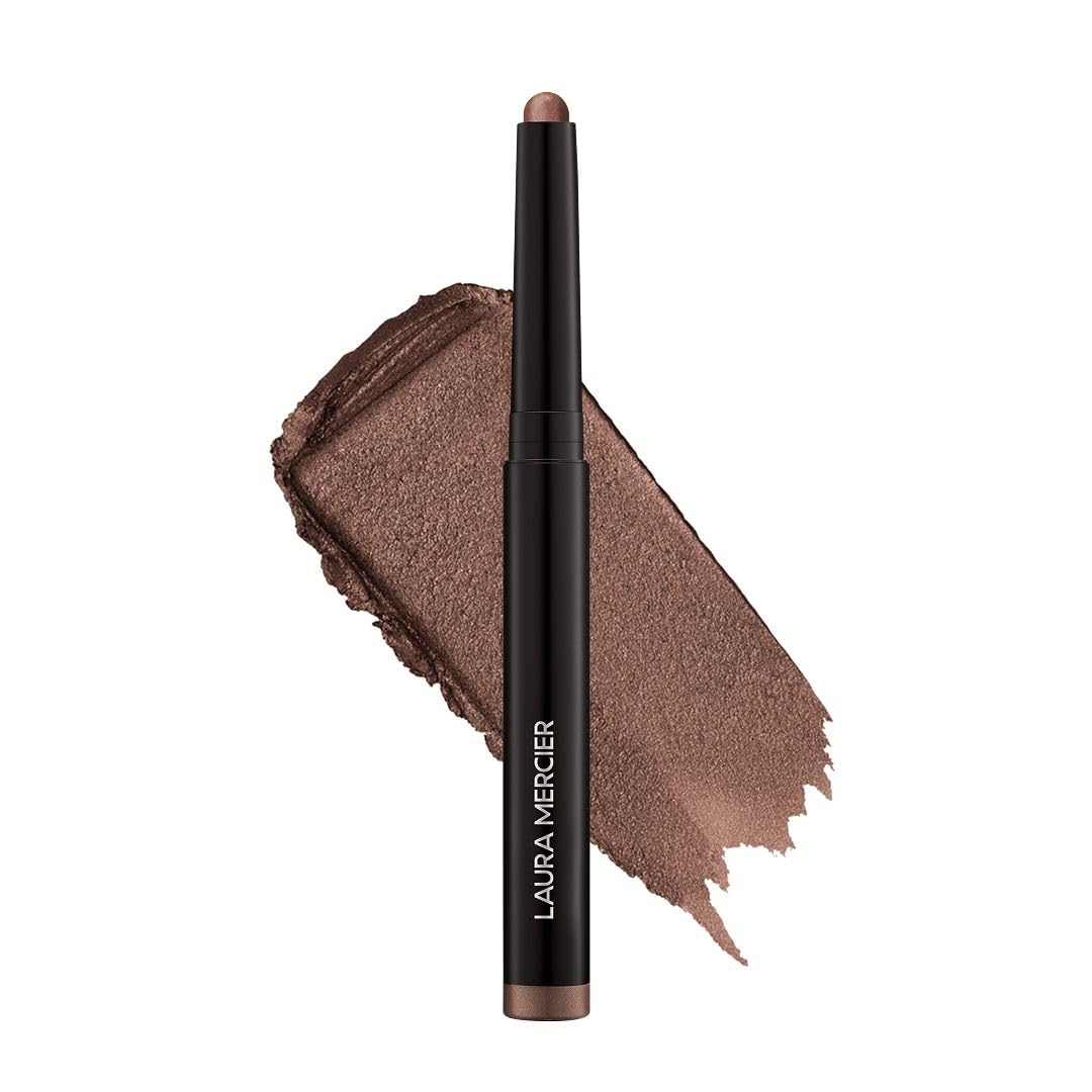 Laura Mercier Caviar Stick Mocha shimmer on lid for rich, buildable color.