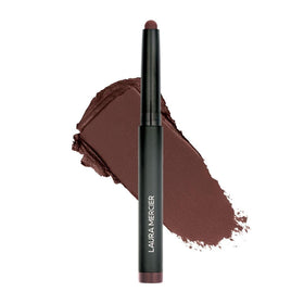 Laura Mercier Caviar Stick Matte Dark Cacao swatch shows rich color and long wear