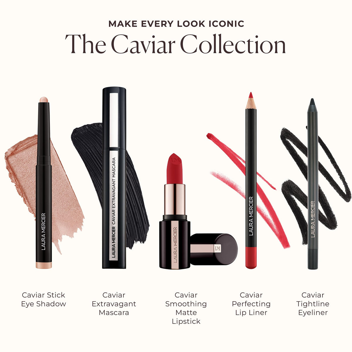 Laura Mercier Caviar Stick Midnight Blue waterproof formulation resists smudges and water exposure.