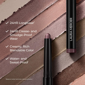 Laura Mercier Caviar Stick Modern Rose applying on eyelid for blendable color
