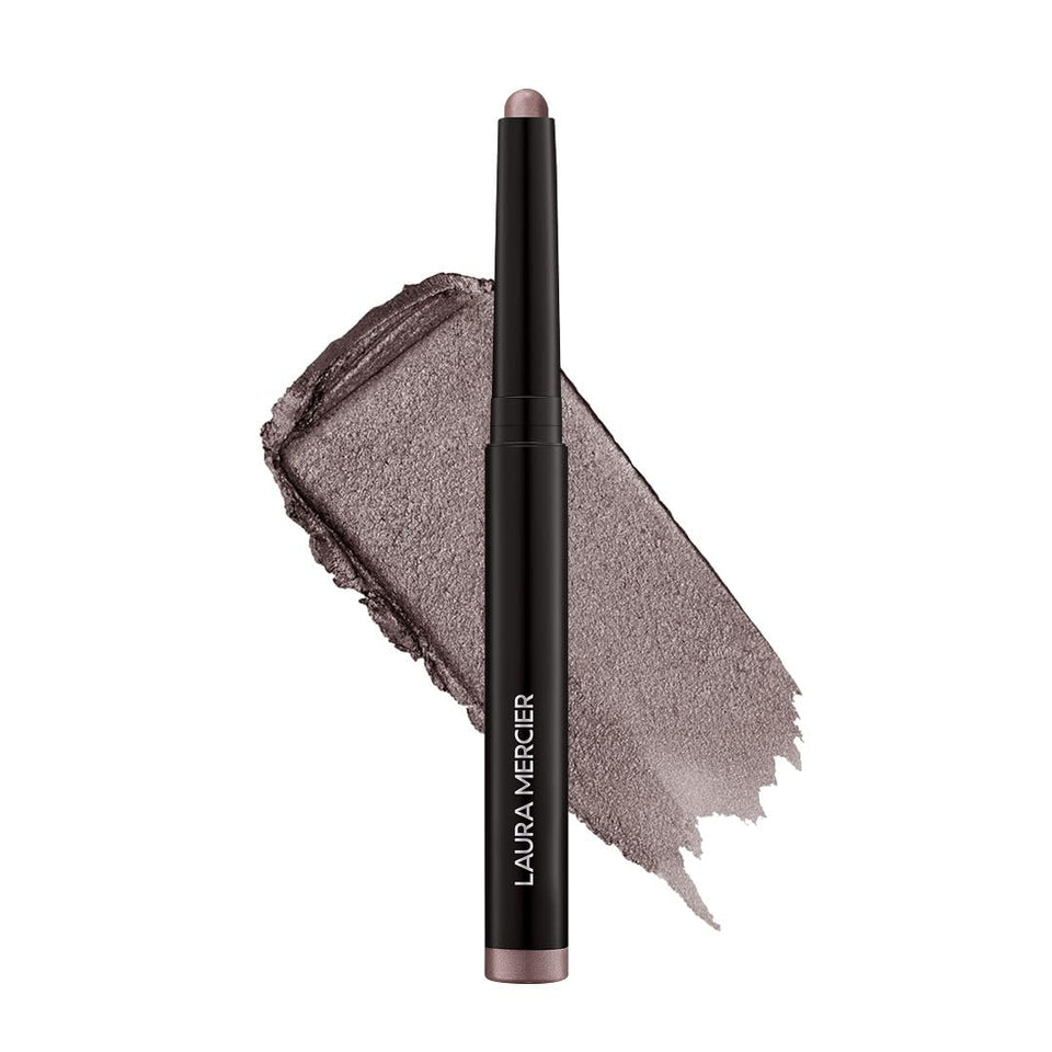 Laura Mercier Caviar Stick Smoky Quartz swatch shows rich, long-lasting color.