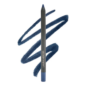 Laura Mercier Caviar Tightline Bleu Marine swatch shows rich, waterproof color.