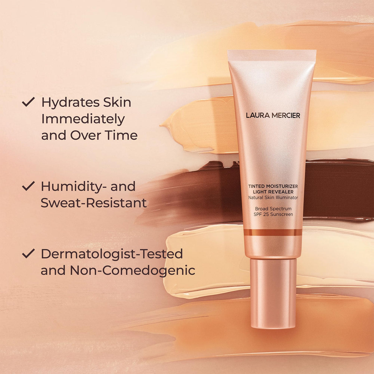 Laura Mercier Light Revealer with French algae hydration for lasting moisture.