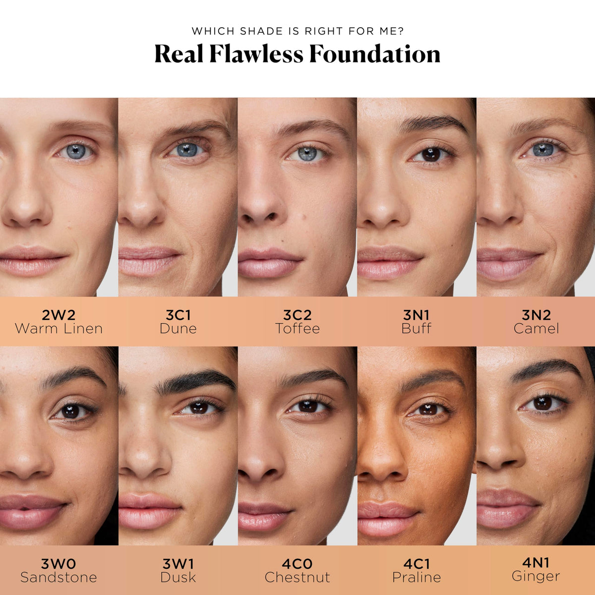 Box packaging for Laura Mercier Real Flawless foundation protects the formula