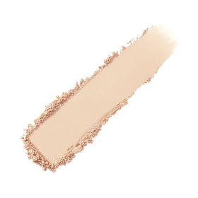 Laura Mercier Real Flawless Powder texture swatch highlighting sheer coverage and natural glow